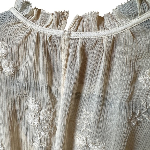 H&M Light Beige Chiffon Maxi Dress | US Size 2 - Picture 8 of 10